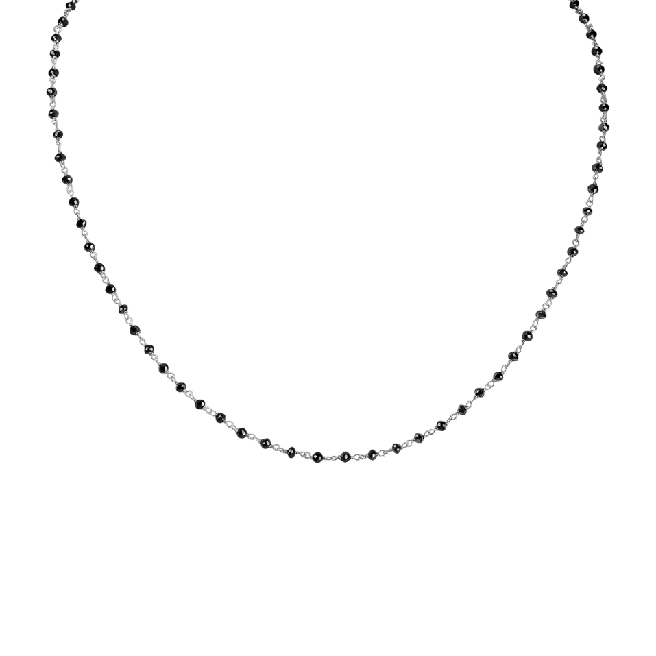 Necklace with black diamonds Dark Melody