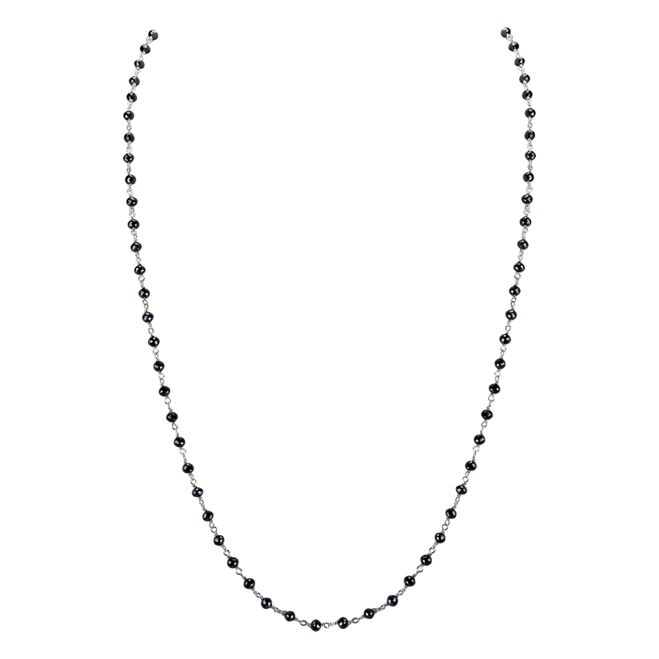 Necklace with black diamonds Dark Melody