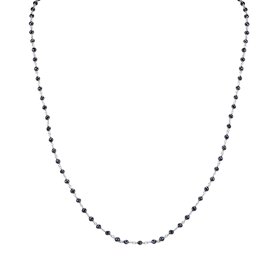 Necklace with black diamonds Dark Melody