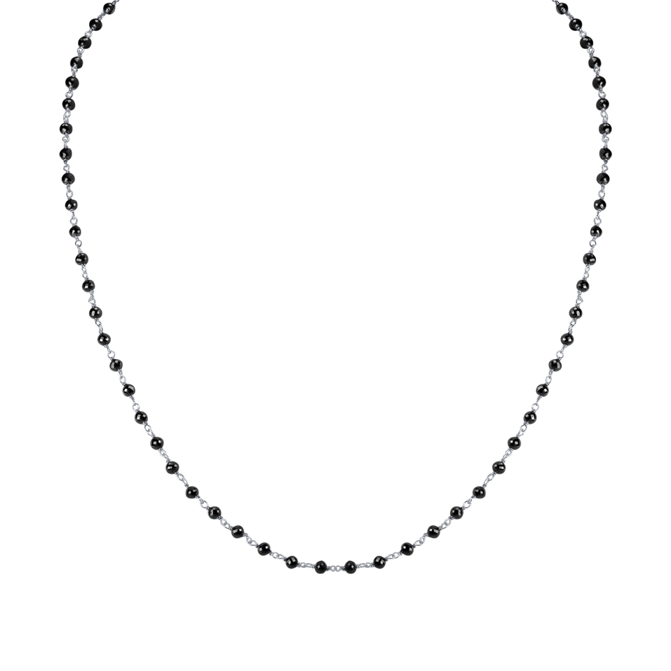 Necklace with black diamonds Dark Melody