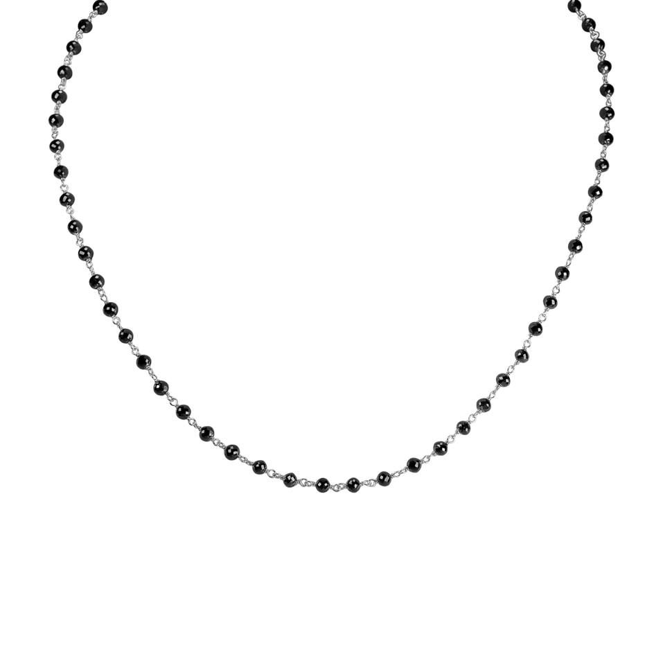 Necklace with black diamonds Dark Melody