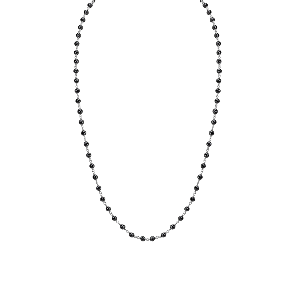 Necklace with black diamonds Dark Melody