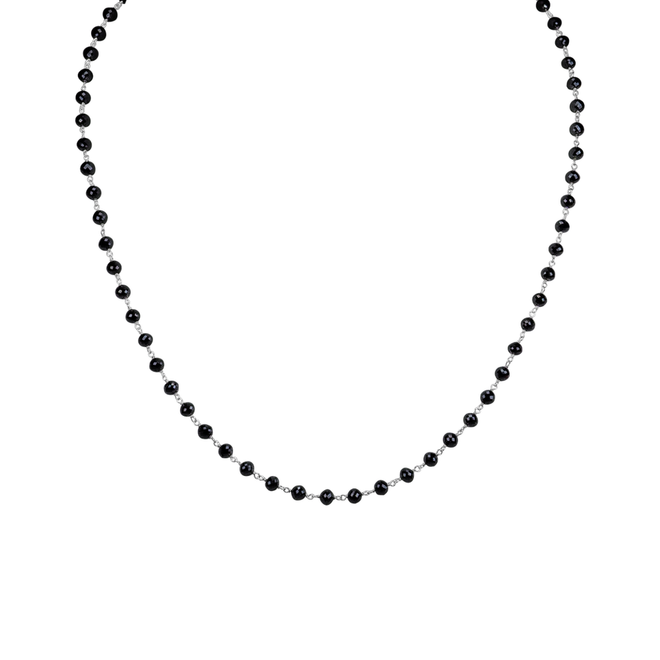 Necklace with black diamonds Dark Melody