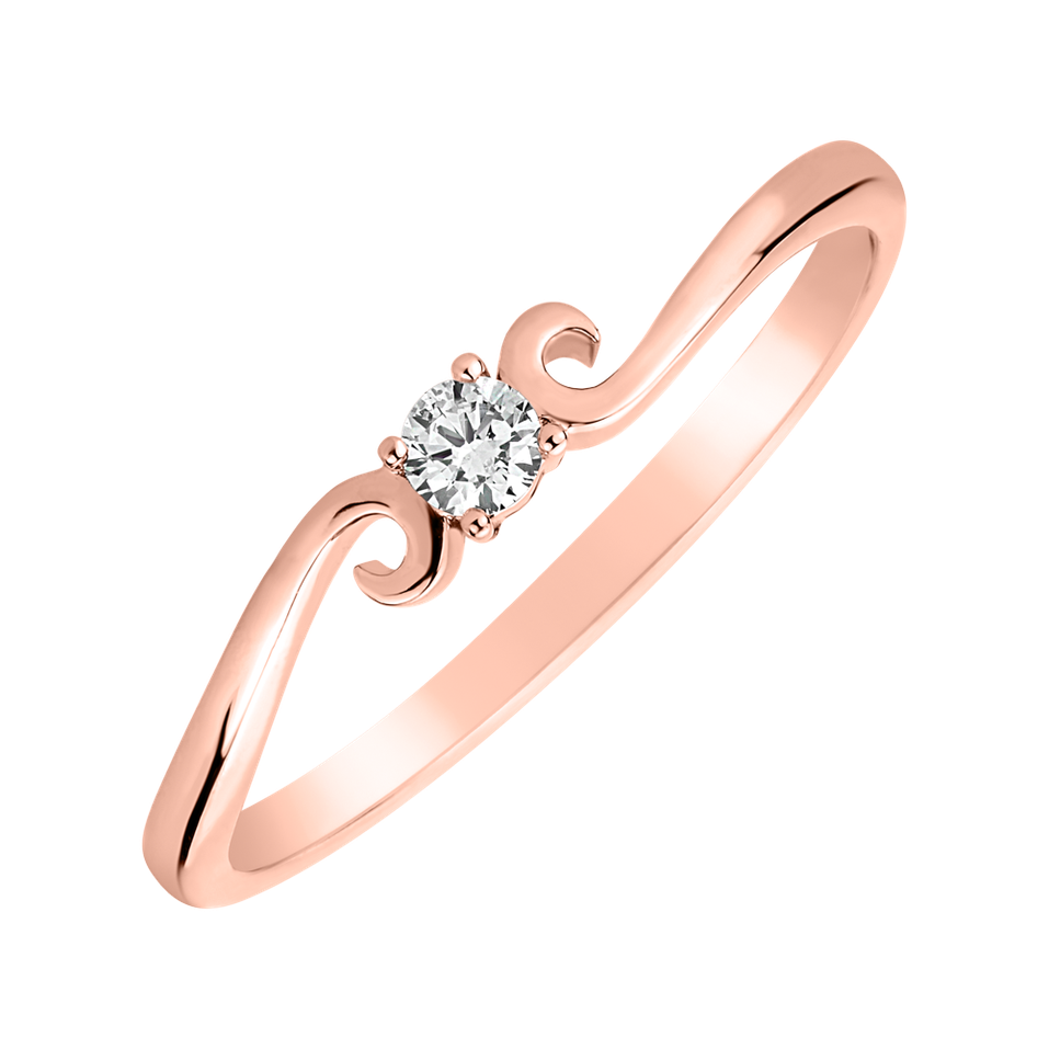 Diamond ring Baroque Love