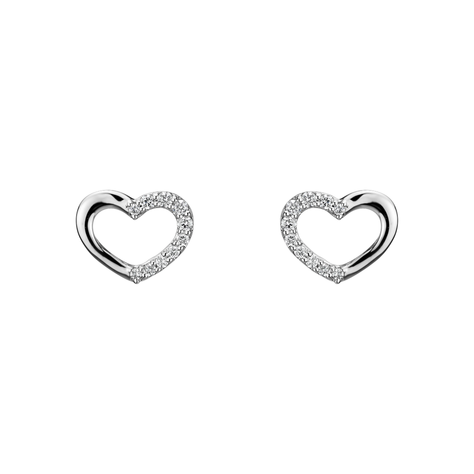 Diamond earrings Shiny Hearts