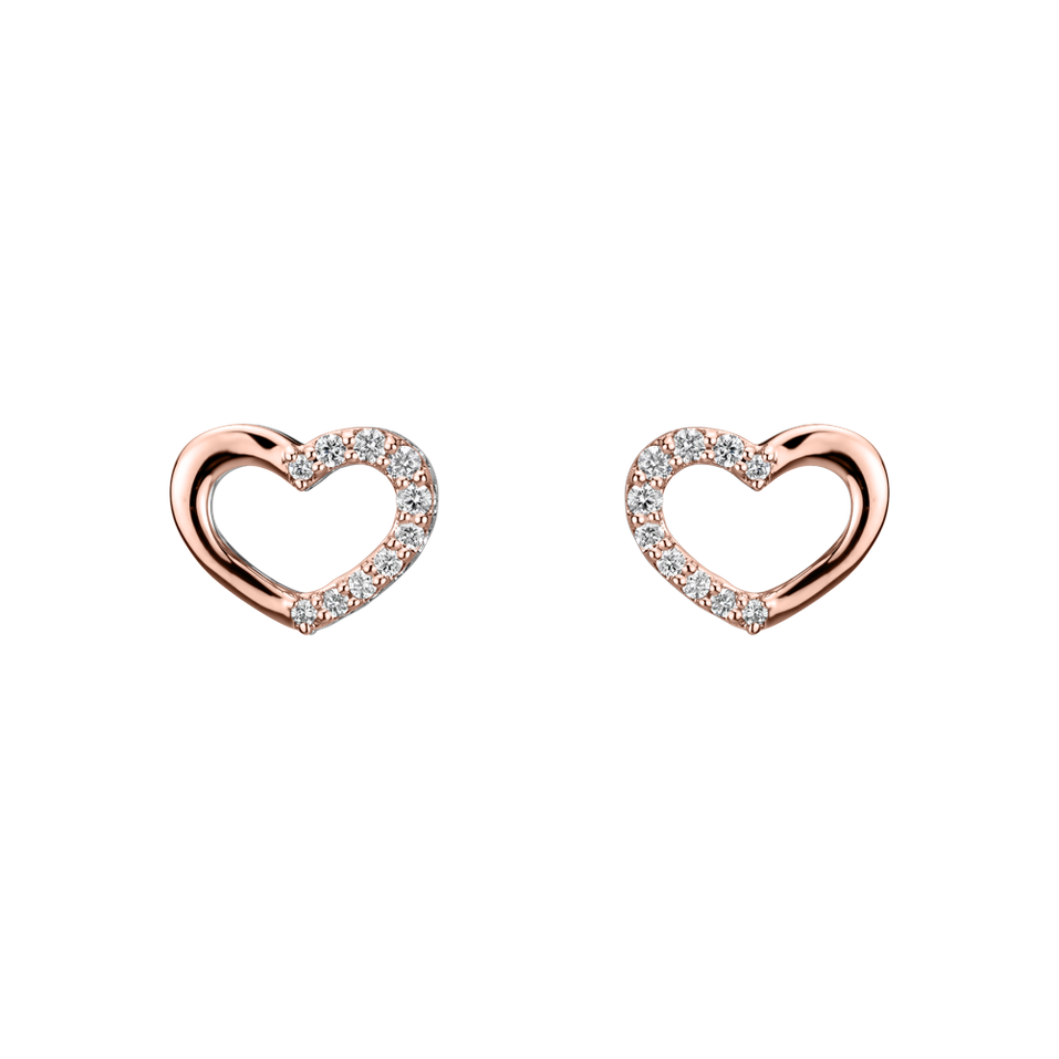 Diamond earrings Shiny Hearts