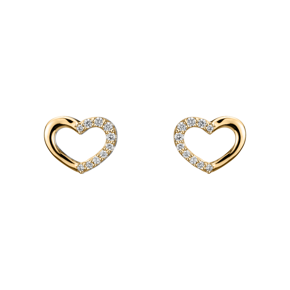 Diamond earrings Shiny Hearts