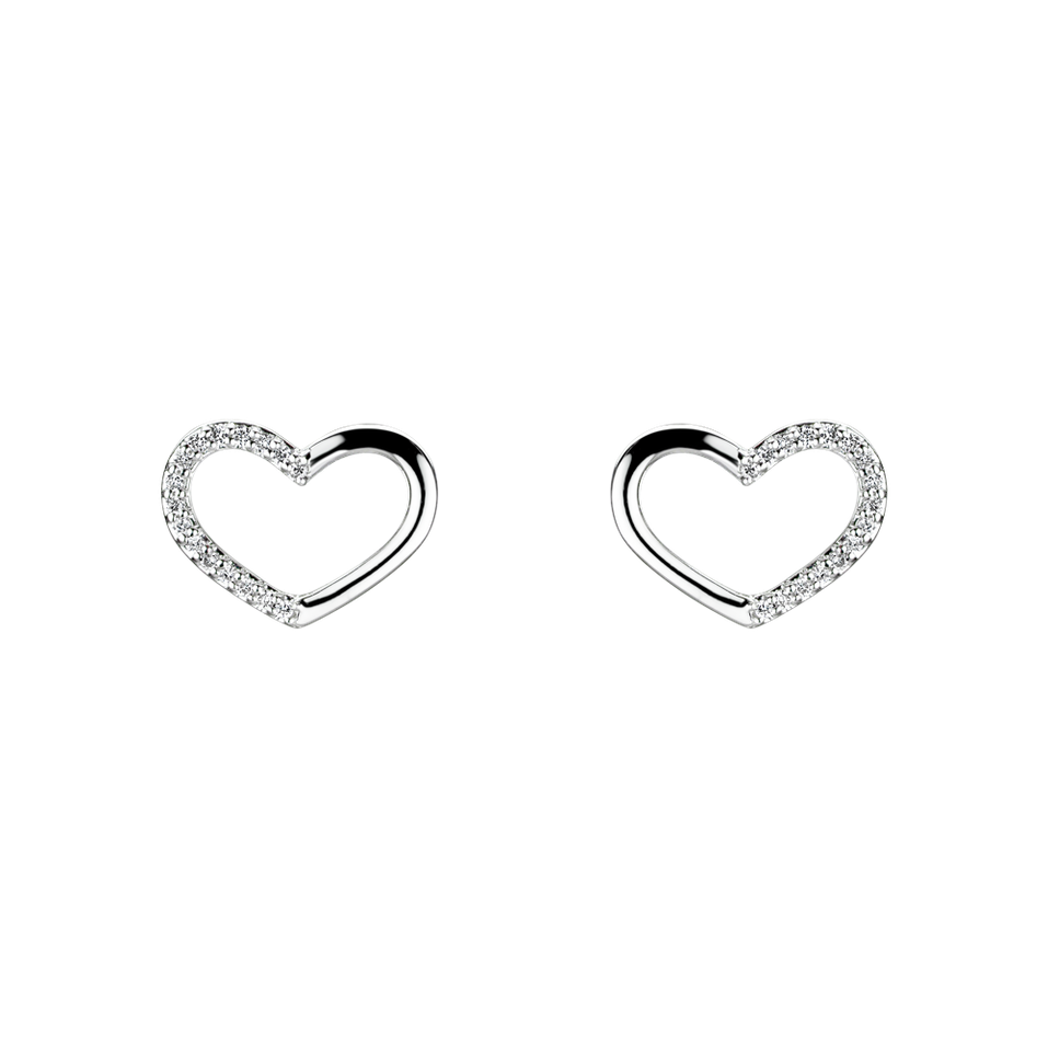 Diamond earrings Shiny Hearts