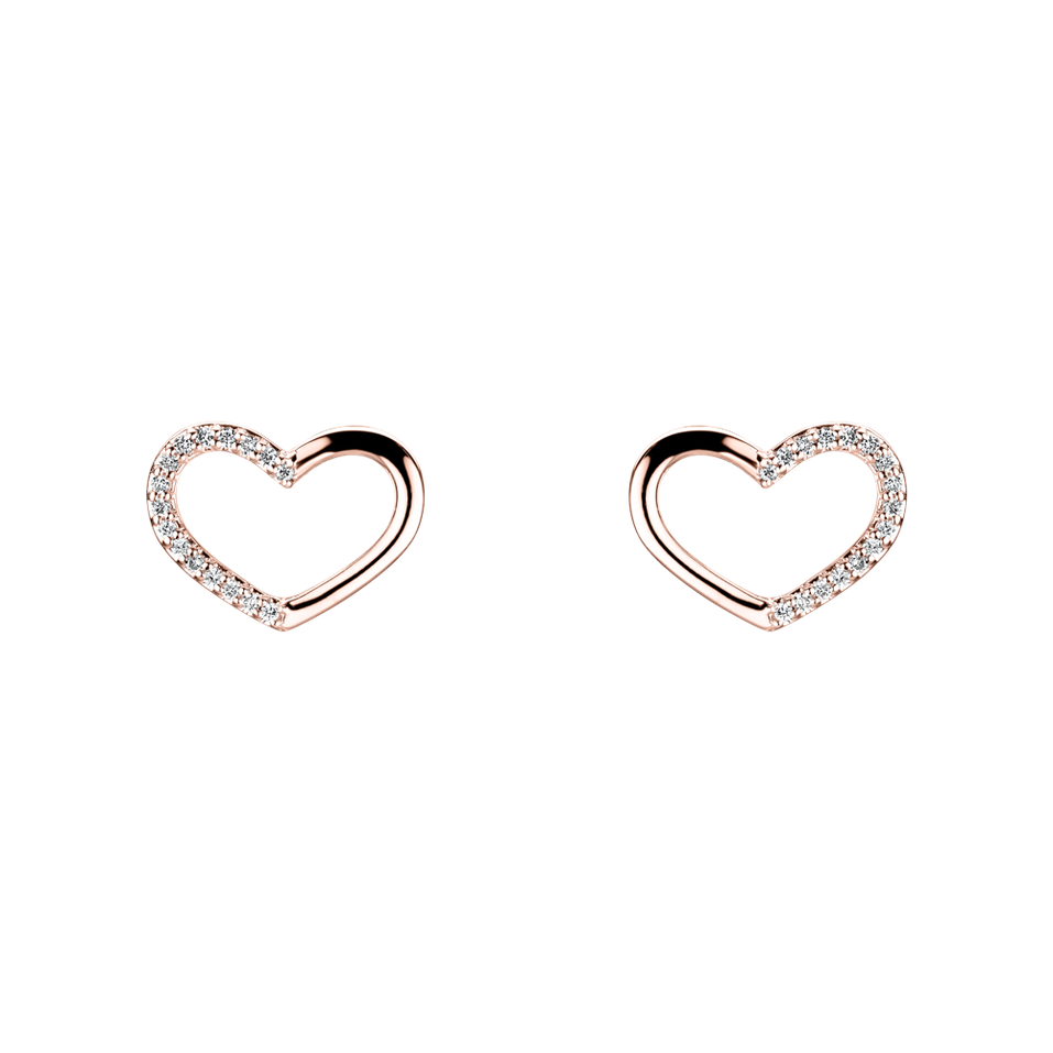 Diamond earrings Shiny Hearts