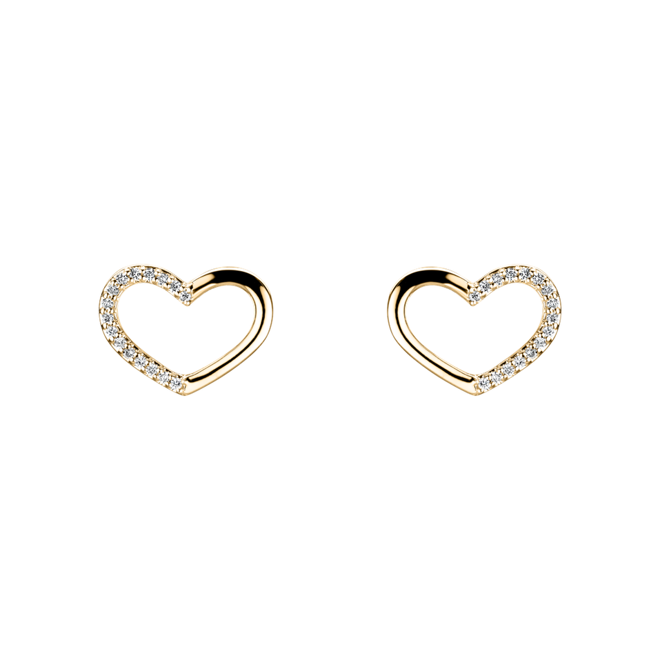 Diamond earrings Shiny Hearts