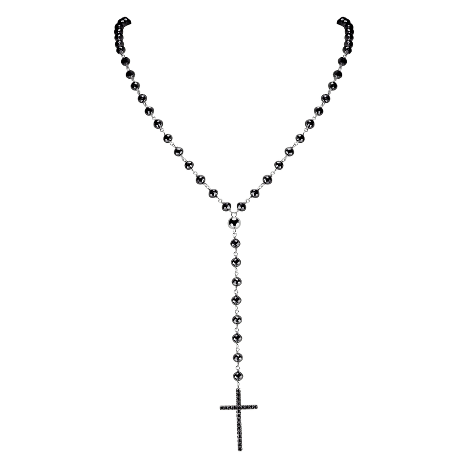 Necklace with black diamonds My Religion