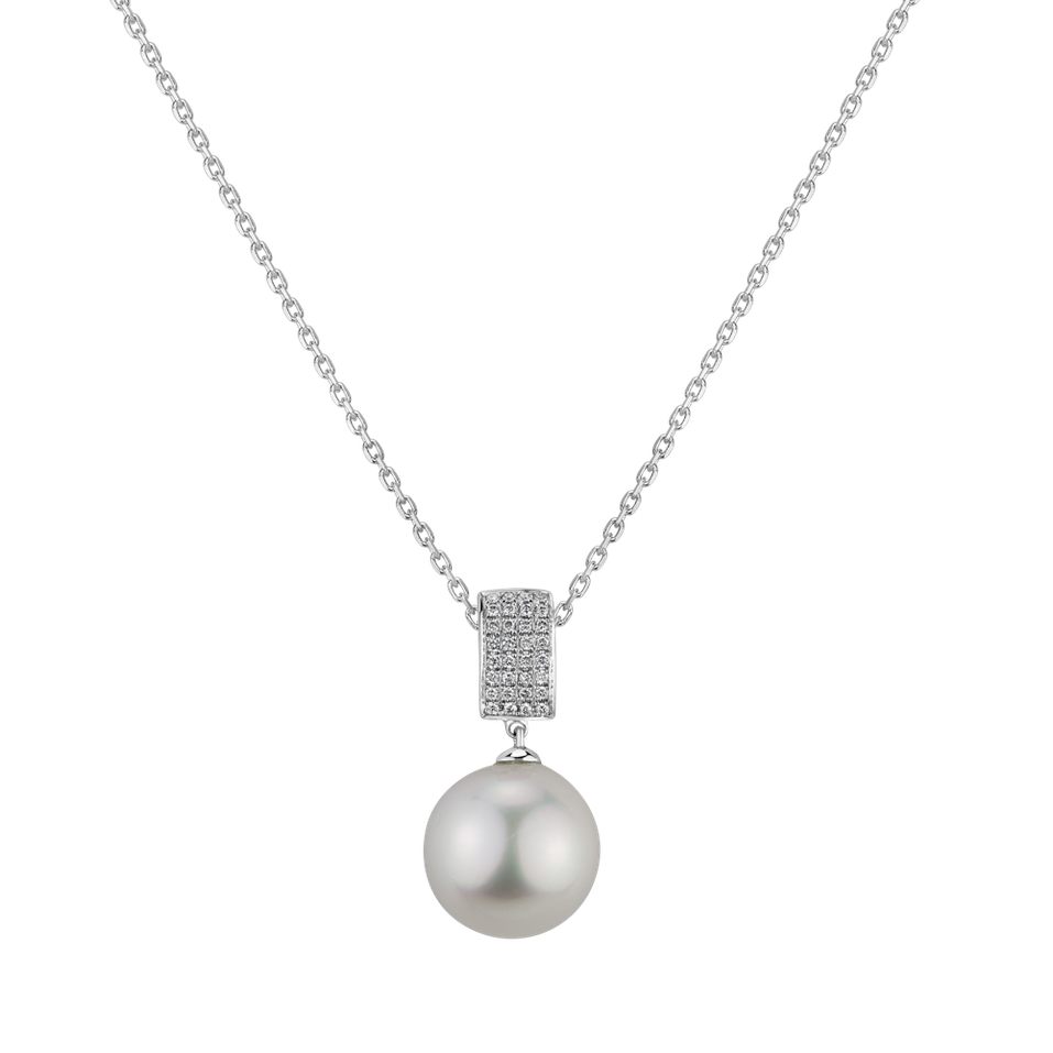 Diamond pendant with Pearl Nautical Sin