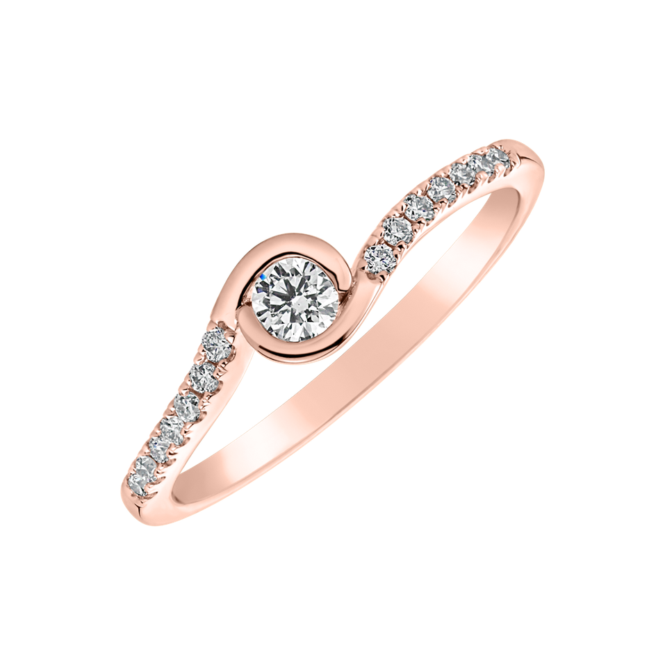 Diamond ring Love Twist