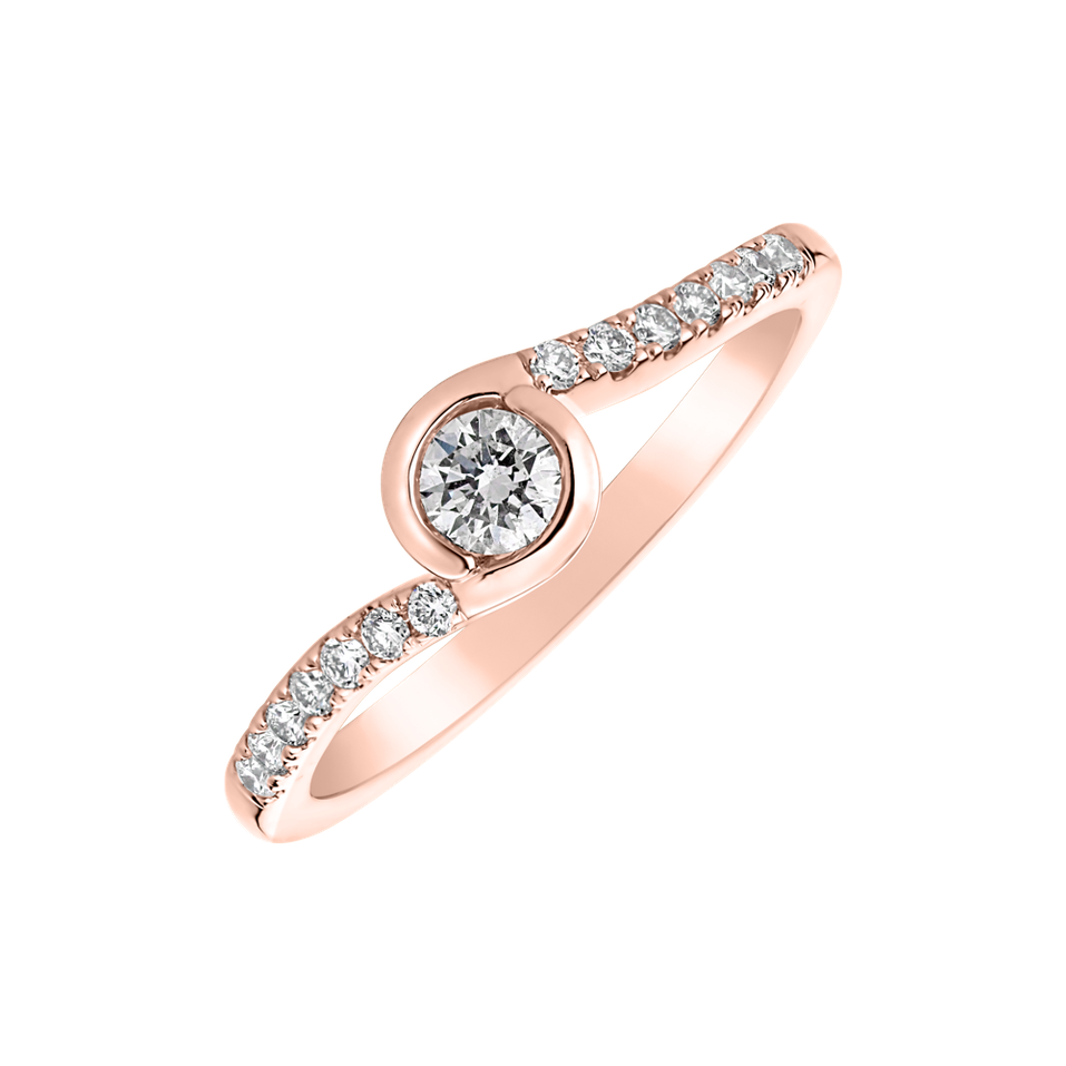 Diamond ring Love Twist