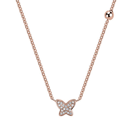 Diamond necklace Magic Butterfly