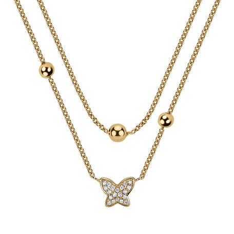 Diamond necklace Magic Butterfly