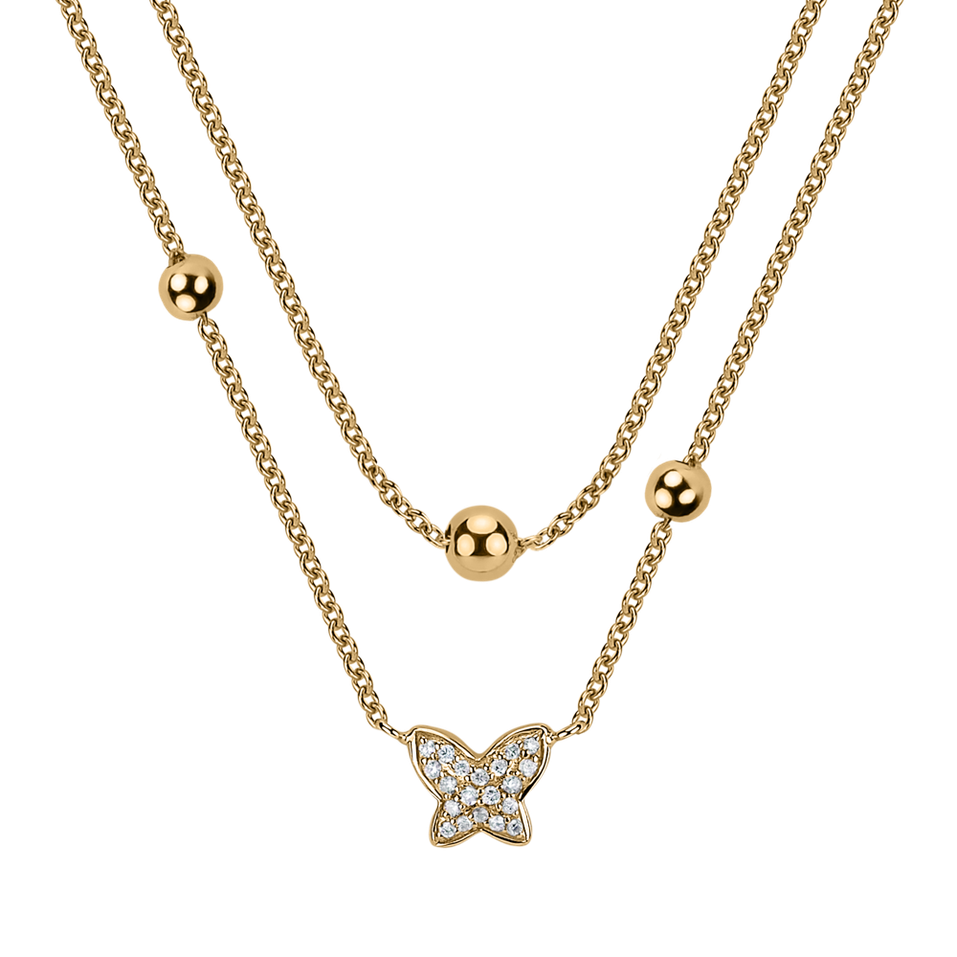 Diamond necklace Magic Butterfly