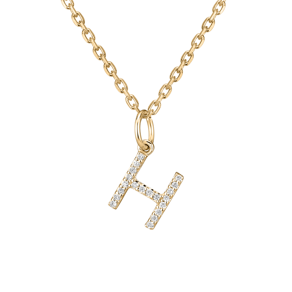 Diamond pendant Line Glitter  H