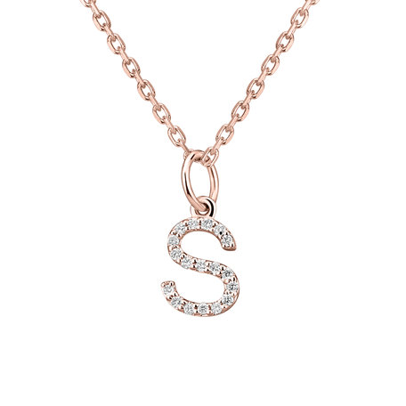 Diamond pendant Line Glitter  S