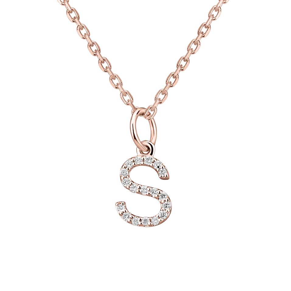 Diamond pendant Line Glitter  S