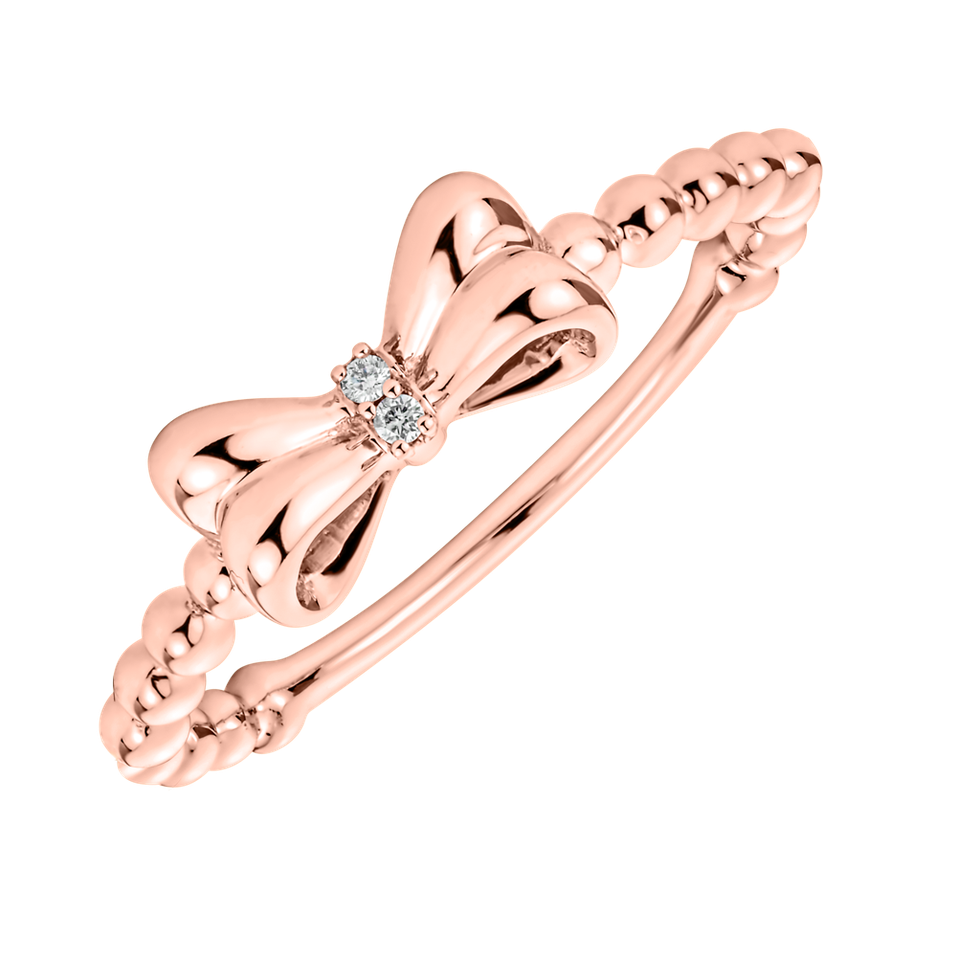 Diamond ring Bow Knot