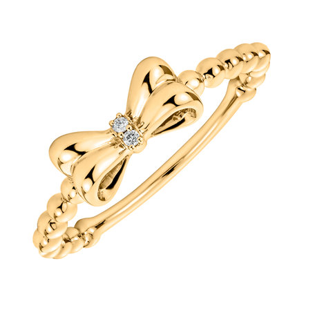 Diamond ring Bow Knot