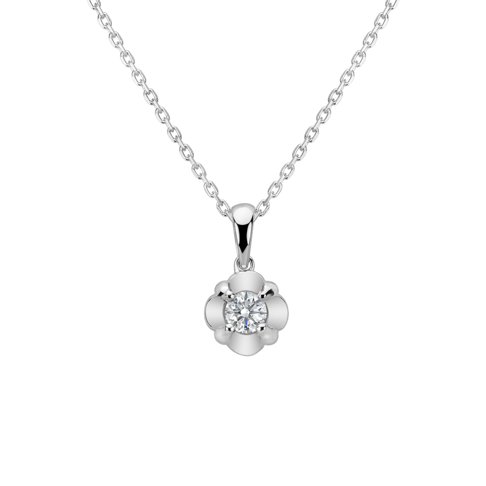 Diamond pendant Glossy Flower