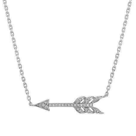 Diamond necklace Glittering Arrow