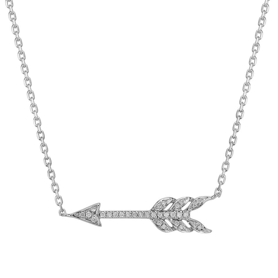 Diamond necklace Glittering Arrow