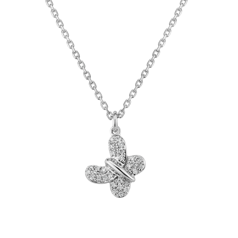 Diamond necklace Fairy Butterfly