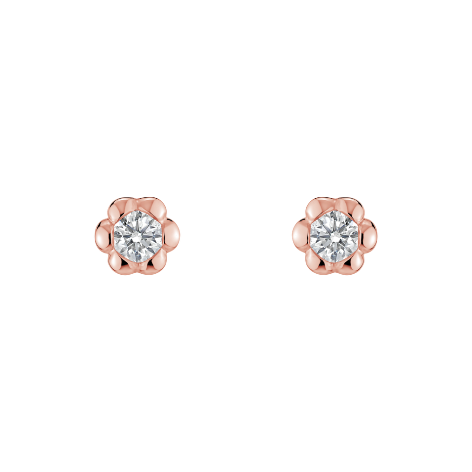 Diamond earrings Blooming Love