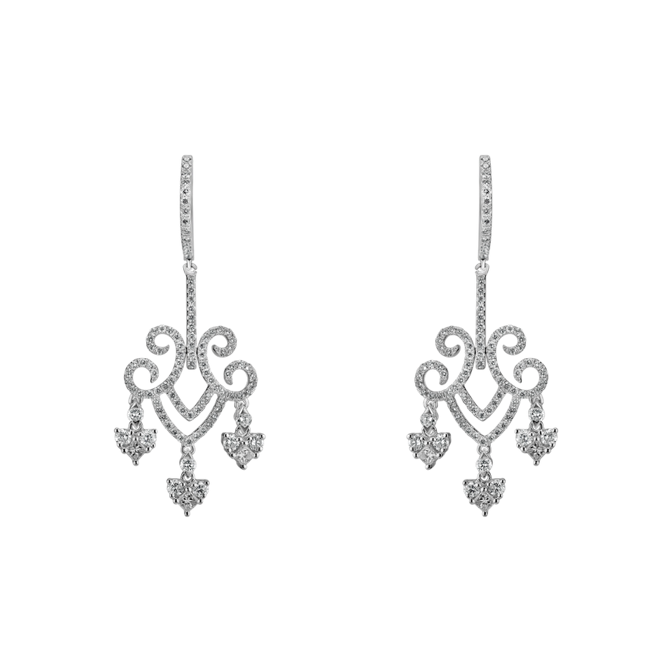 Diamond earrings Auburn Cross