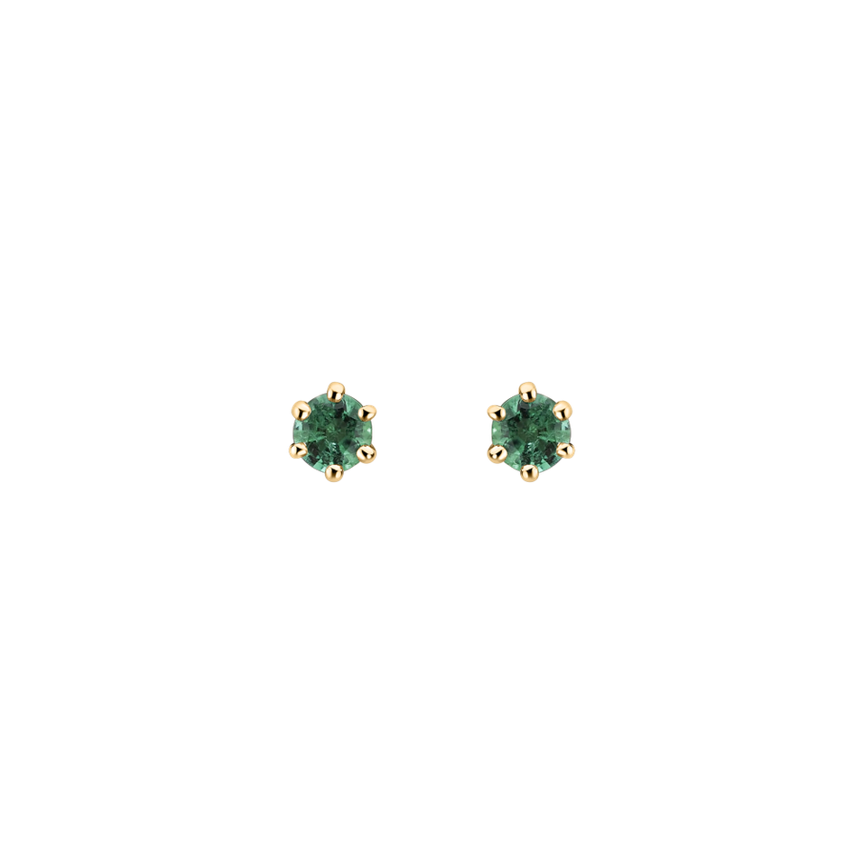 Earrings with Emerald Vesper Romance