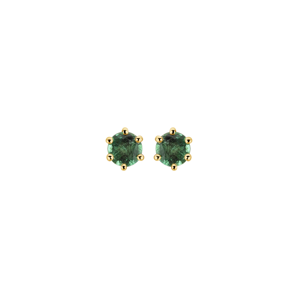 Earrings with Emerald Vesper Romance