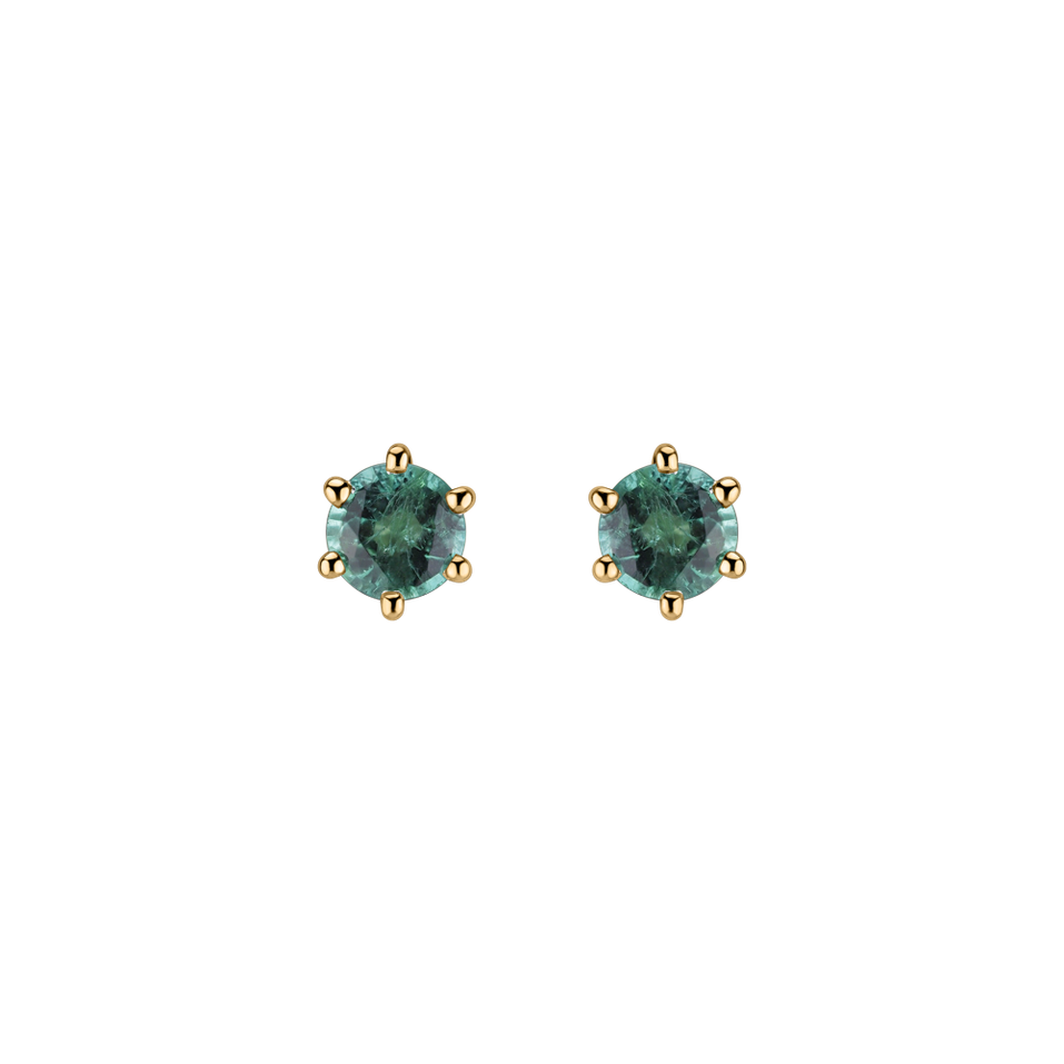 Earrings with Emerald Vesper Romance