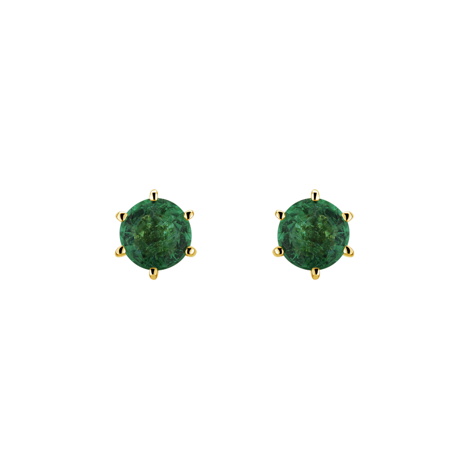 Earrings with Emerald Vesper Romance