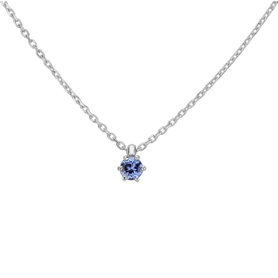 Necklace with Tanzanite Eternal Drop