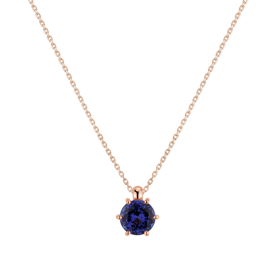 Necklace with Tanzanite Eternal Drop