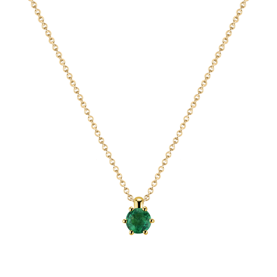 Necklace with Emerald Eternal Drop