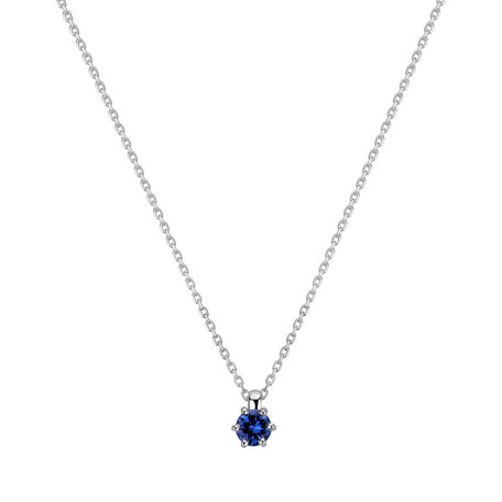 Necklace with Tanzanite Eternal Drop