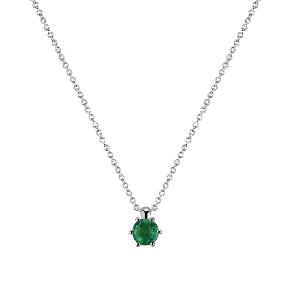 Necklace with Emerald Eternal Drop