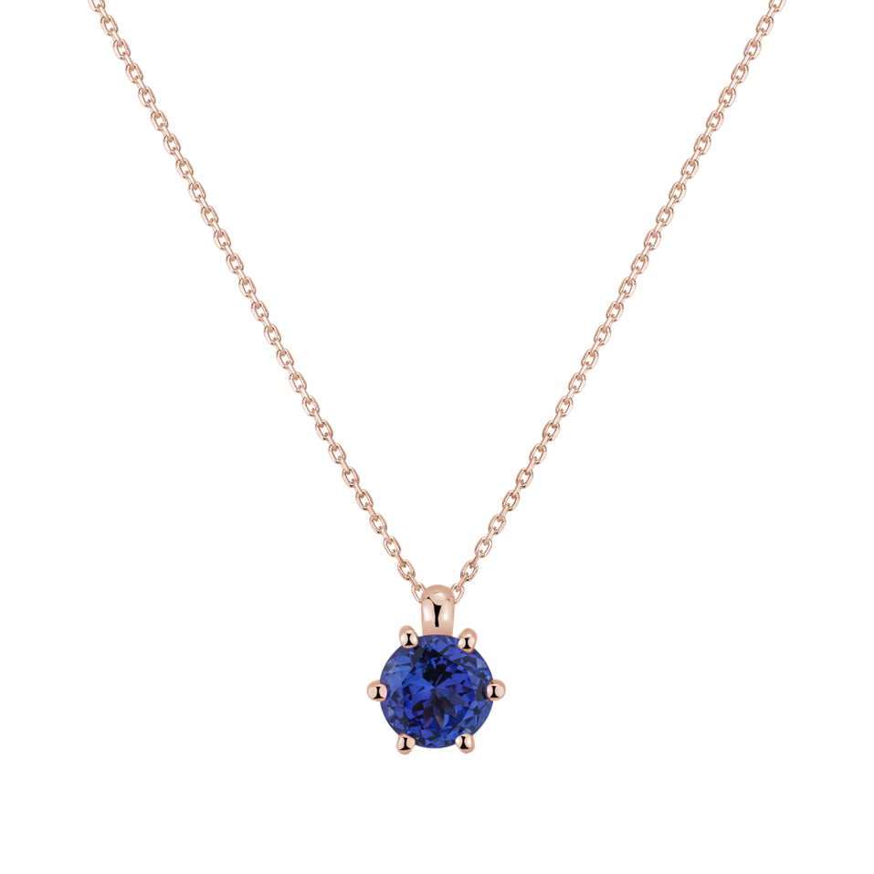 Necklace with Tanzanite Eternal Drop