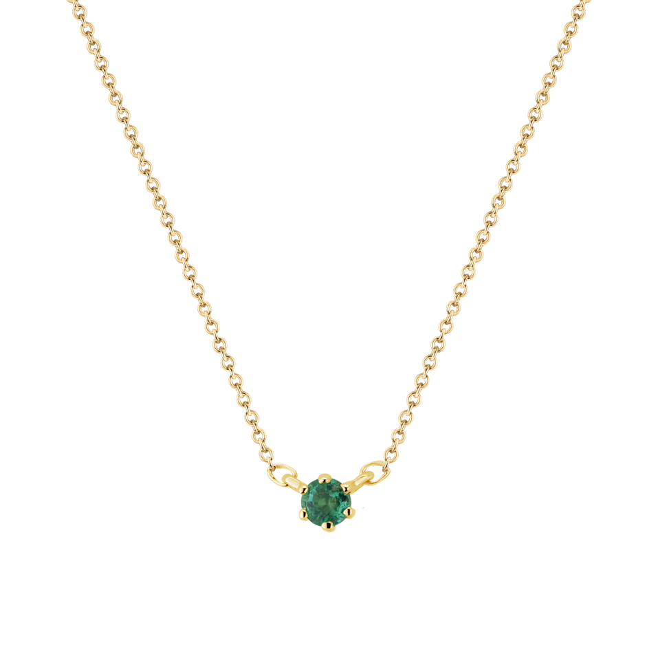 Necklace with Emerald Essential Drop