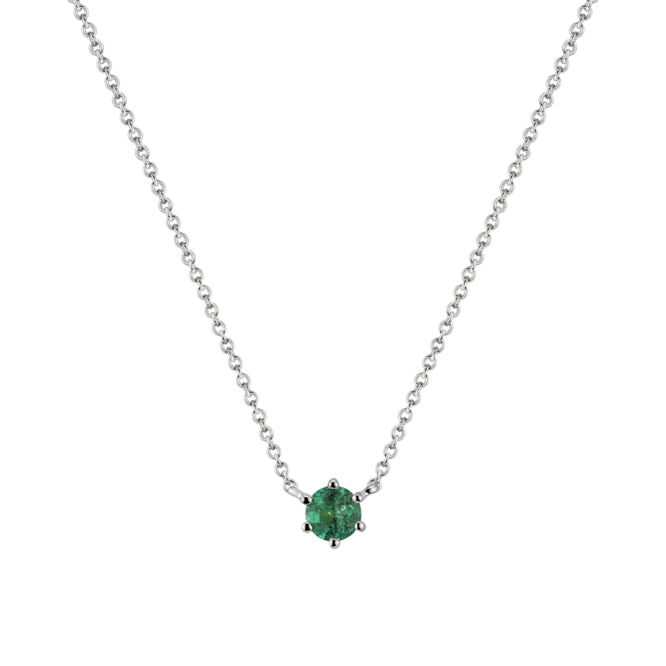 Necklace with Emerald Essential Drop