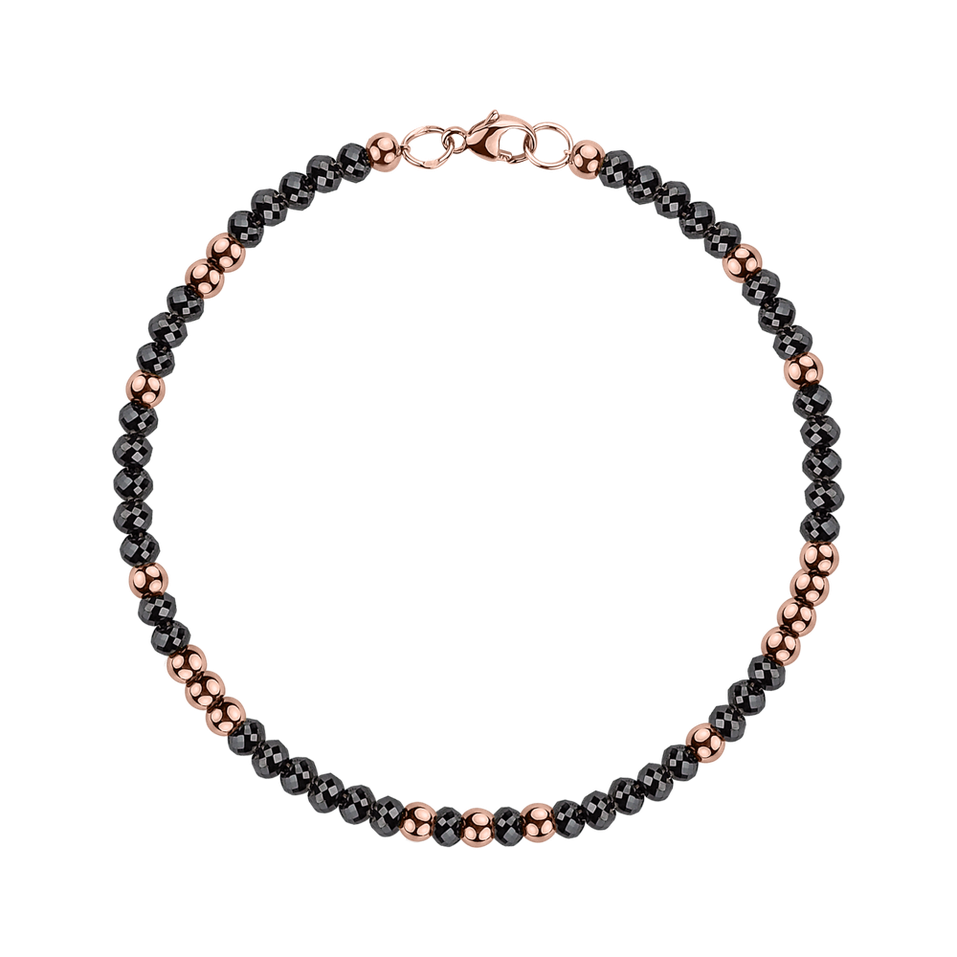 Bracelet with black diamonds Marbles Mood