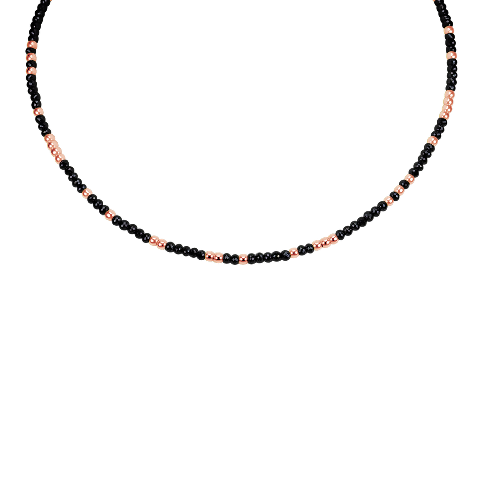 Necklace with black diamonds Night Chain