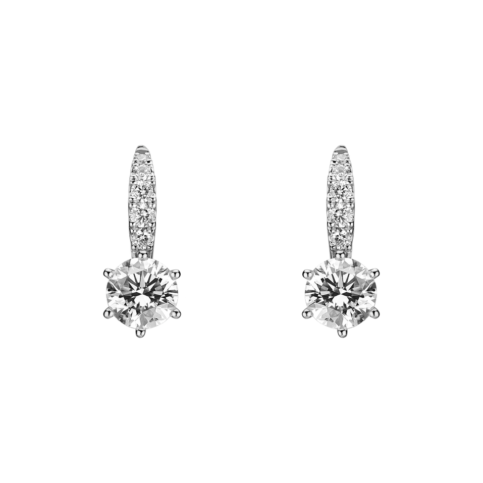 Diamond earrings Sparkless