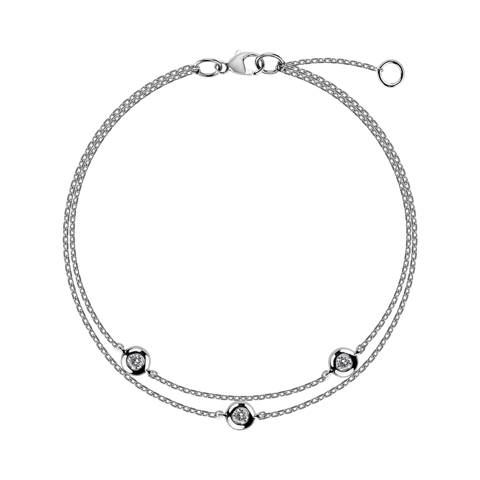 Bracelet with diamonds Triple Dots