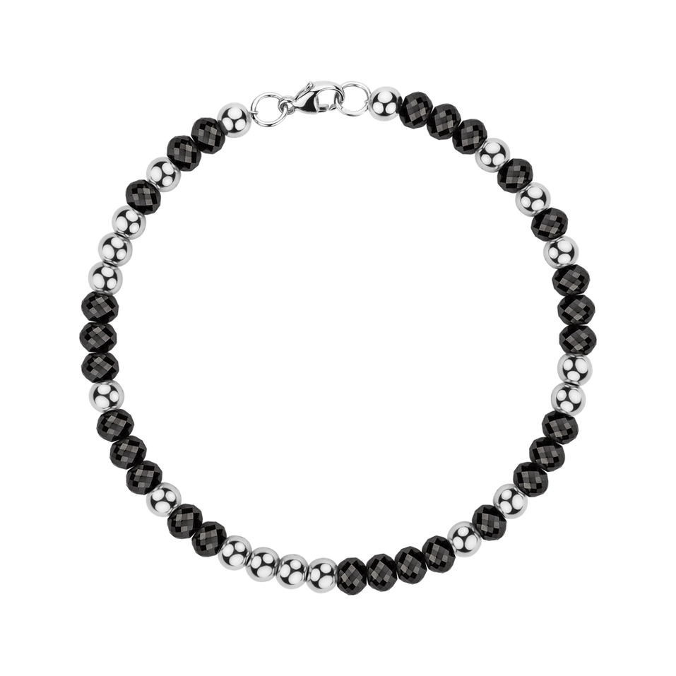 Bracelet with black diamonds Marbles Mood