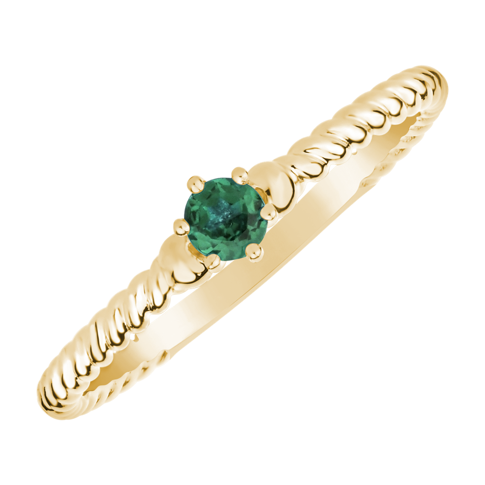 Ring with Emerald Fancy Dream